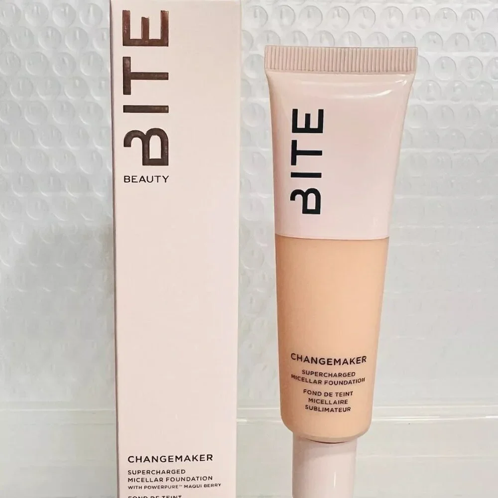BITE BEAUTY ChangeMaker Micellar Foundation - M80 Medium - Vegan 100% New In Box
